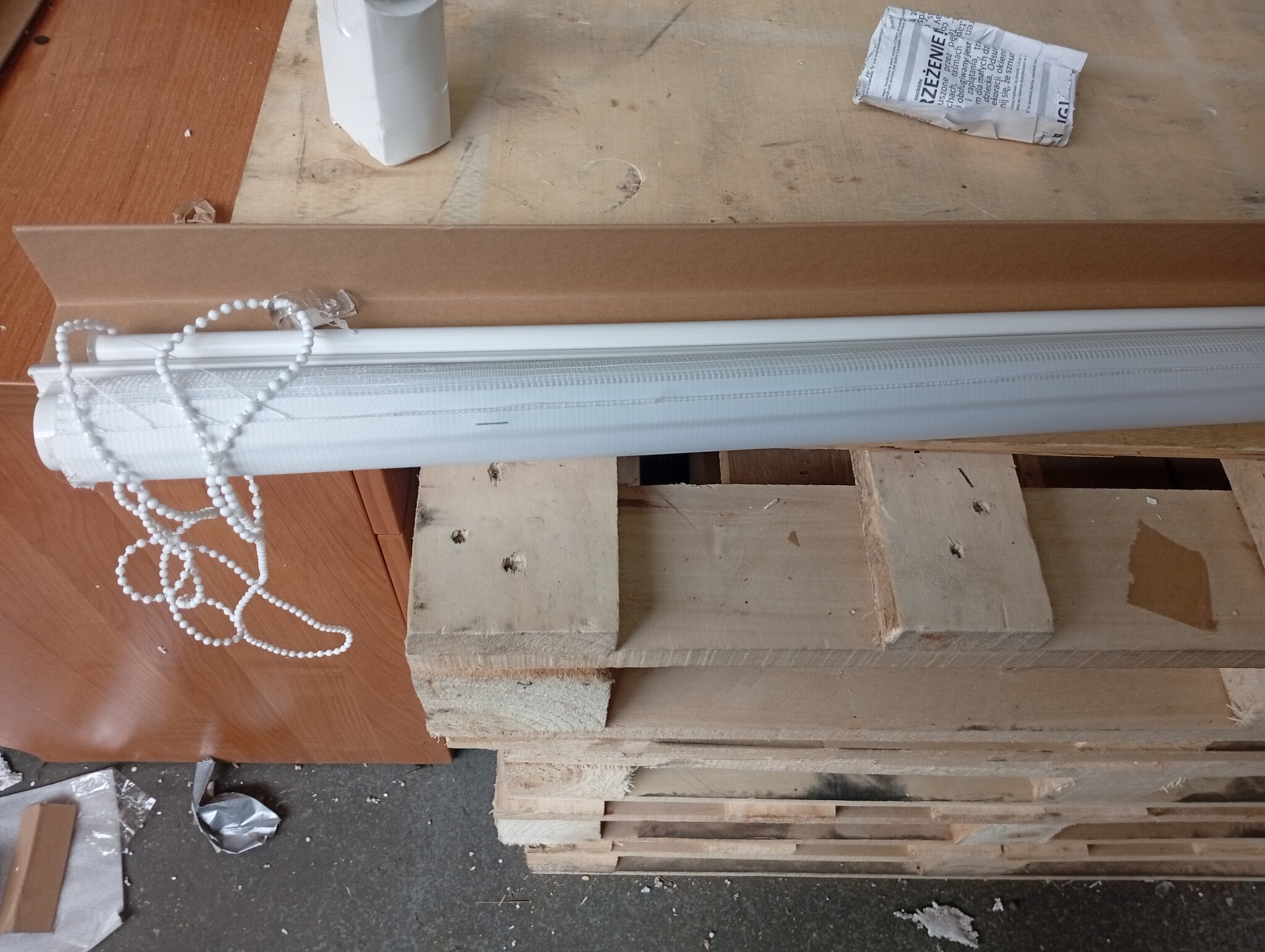 vidaXL Zebra rolgordijn 140x200 cm stofbreedte 135,9cm polyester wit