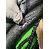 Nestschommel groen van 600D polyester 90 cm diameter schommel inclusief touwen tot 150 kg