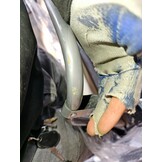 Tuin ligstoel 2in1 met hoofdsteun - Beige kleur - Tuinstoel