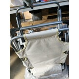 Tuin ligstoel 2in1 met hoofdsteun - Beige kleur - Tuinstoel