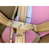 Eetkamerstoelen KITO - set van 4 eettafel stoelen - roze