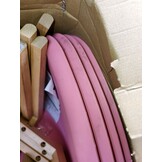 Eetkamerstoelen KITO - set van 4 eettafel stoelen - roze