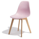 Eetkamerstoelen KITO - set van 4 eettafel stoelen - roze