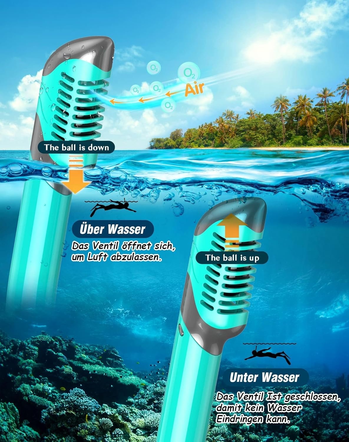 Zenoplige Snorkelset volwassenen met flippers, snorkelmasker met verstelbare zwemvinnen, snorkelpakketten snorkelmasker en flippers set met draagtas voor beginners en snorkelaars