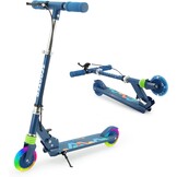 TENBOOM Kinderstep voor kinderen vanaf 3 jaar, 2 wielen, inklapbaar, 3 in hoogte verstelbare kinderstep, led-wielen, kinderstep voor meisjes en jongens