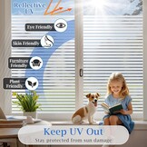 Lifetree Raamfolie, voor privacy, decoratief, glinsterend, zelfklevend, statisch, voor kantoor en thuis (115 * 200CM)