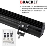PICAA 3 Row LED Light Bar 39 Inch 100.5 cm 540 W LED Light Bar 12 V LED Work Light for SUV Offroad ATV UTV Tractor 4 x 4 Car