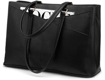 LOVEVOOK Women's Laptop Bag, Handbag, Work Bag, Teacher Bag, Large Waterproof Bag, Shoulder Bag, Briefcase, Business School