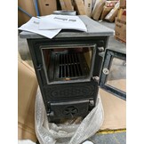 Houtfornuis - houtkachel - zwart - 5,5 kW - verwarmt tot 50 m²