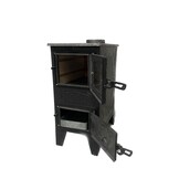 Houtfornuis - houtkachel - zwart - 5,5 kW - verwarmt tot 50 m²