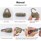 Boekensafe met cijferslot, mini-boekenkluis met cijferslot, opbergdoos, decoratieve schatkist van leer, in 2 maten (L)