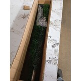 vidaXL Kunstkerstboom half met standaard smal 120 cm groen