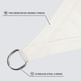 Sunnylaxx Zonnezeil,Waterdicht Schaduwzeil,Rechthoekig,5x6 m-Crema,Zonwering,Waterafstotend,Premium PES Polyester ANT- UV,voor Buiten Luifel,Tuin,Balkon,Terras