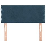 vidaXL Hoofdbord 100x5x78/88 cm fluweel donkerblauw
