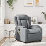 vidaXL Fauteuil Kunstleer Grijs - 59% Korting!