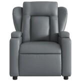 vidaXL Fauteuil Kunstleer Grijs - 59% Korting!