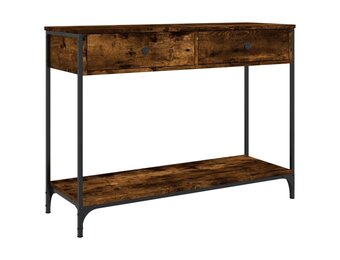 vidaXL Wandtafel Gerookt Eiken - 100x34,5x75 cm - 46% Korting