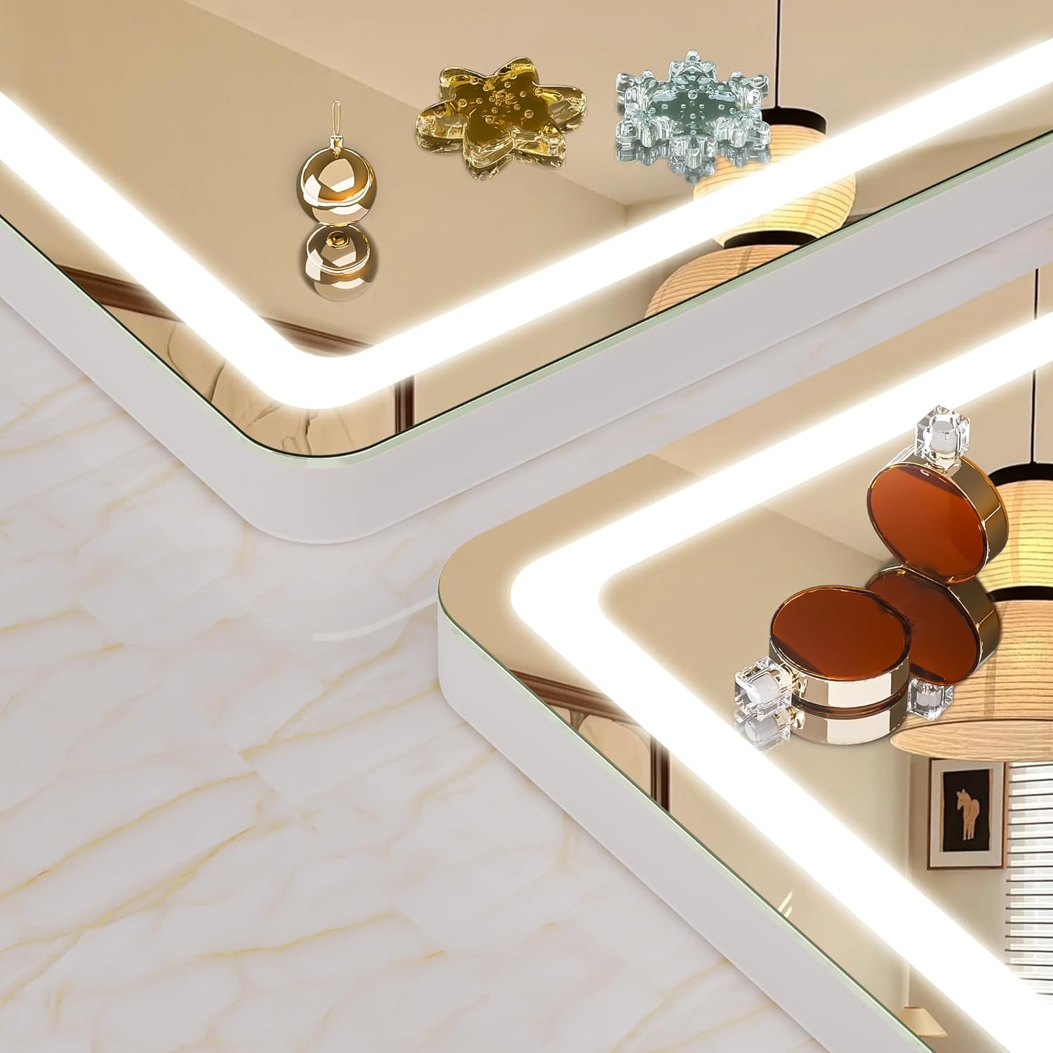 Hasipu Verlichte Make-upspiegel 80x58cm - 28% Korting!