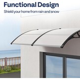 VIVOHOME Luifel - Transparant Polycarbonaat - 29% Korting