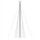 vidaXL LED Kerstboom met Spikes - 500cm, 1534 LEDs, Warm Wit - 54% Korting!