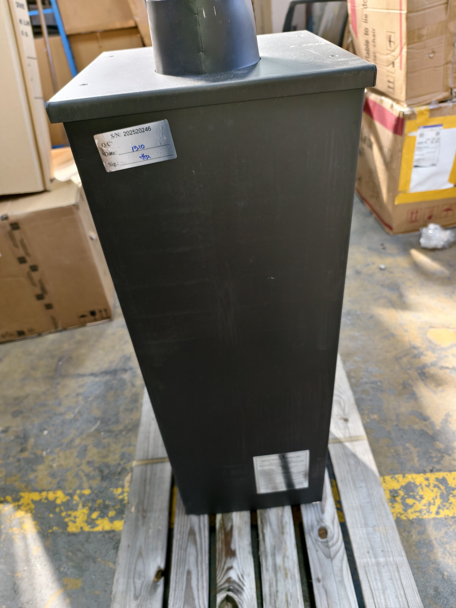 Retourende Houtkachel 8kW Antraciet - 60% Korting