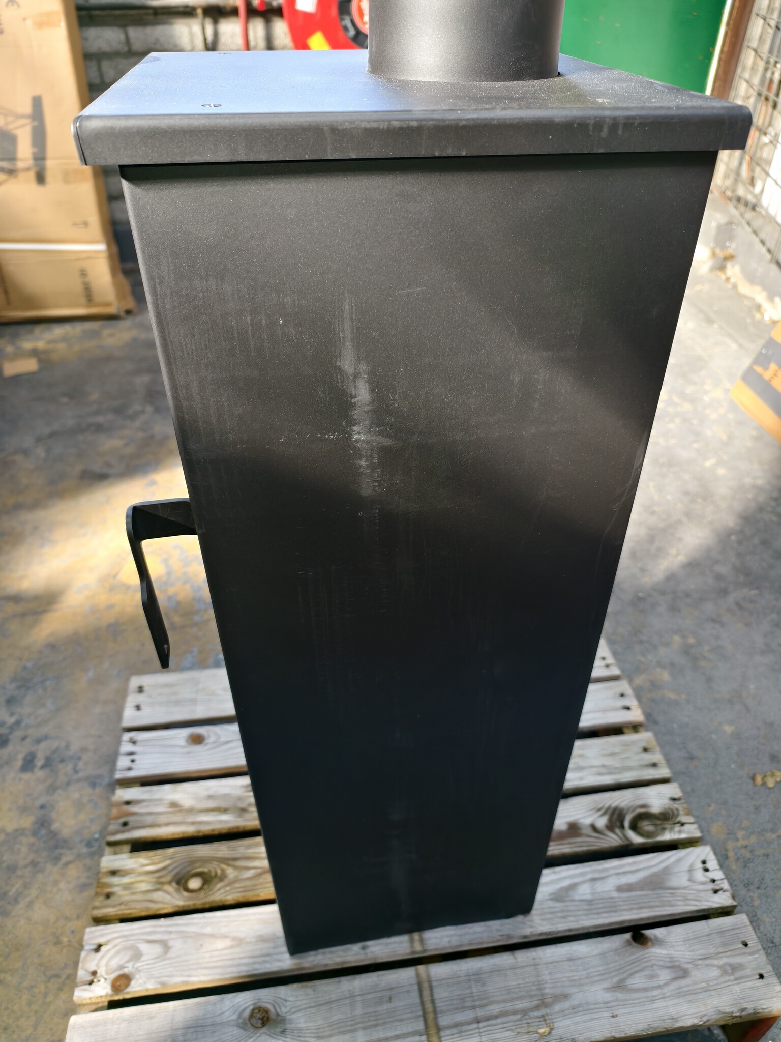 Retourende Houtkachel 8kW Antraciet - 60% Korting