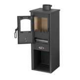 Retourende Houtkachel 8kW Antraciet - 60% Korting