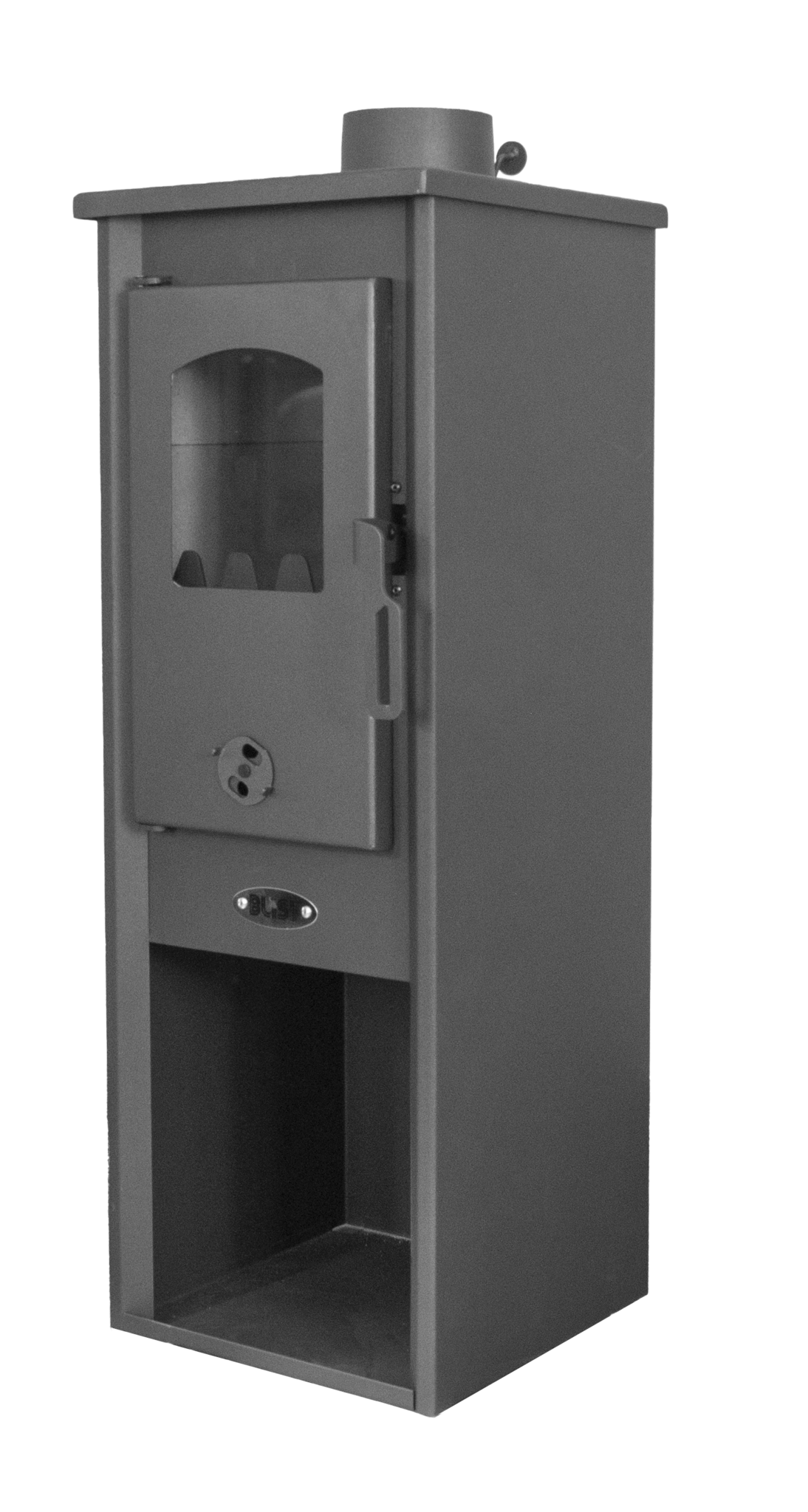 Retourende Houtkachel 8kW Antraciet - 60% Korting