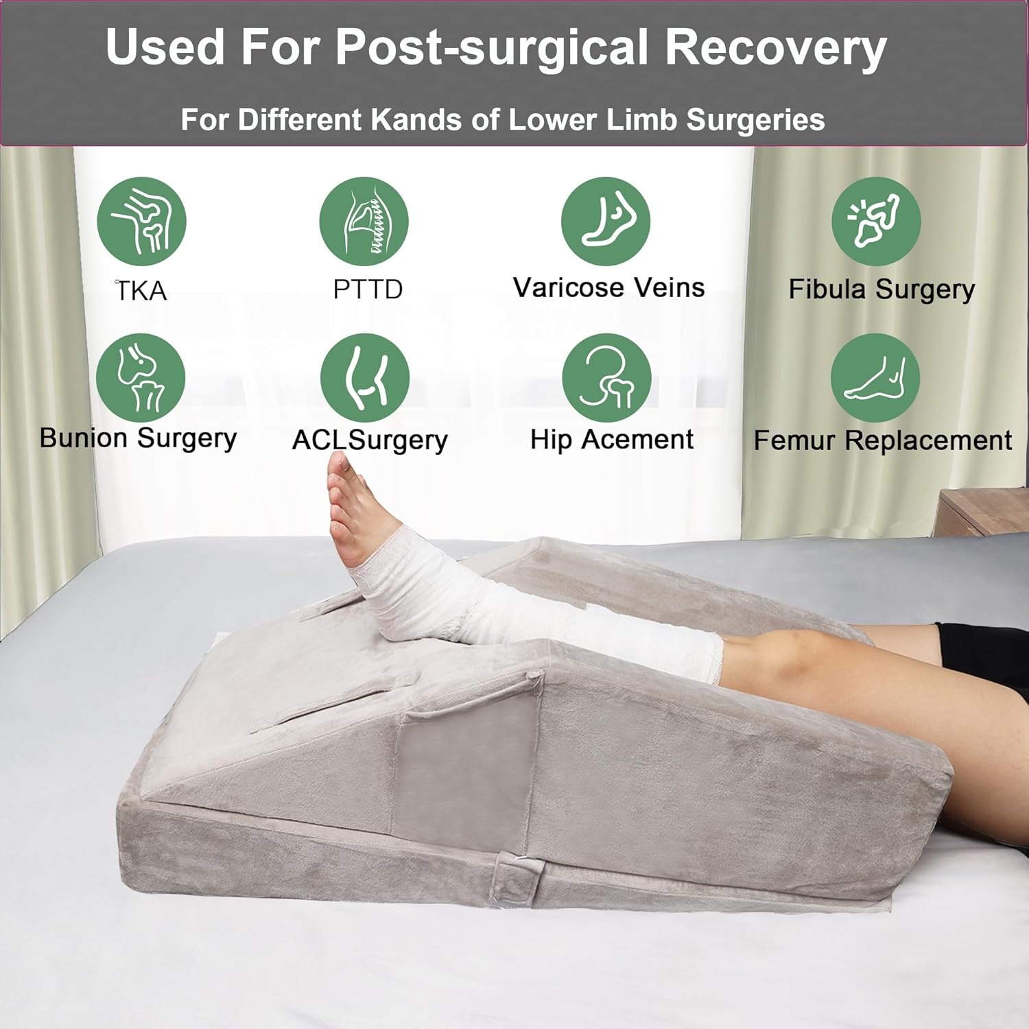 Legsteun Kussen (Grijs) - 26% Korting