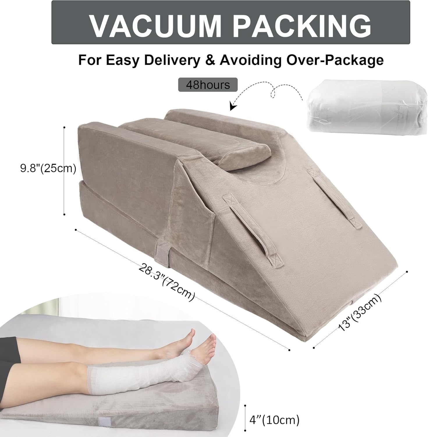 Legsteun Kussen (Grijs) - 26% Korting