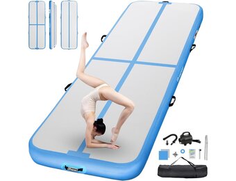 Airtrack Mat 20cm Dik - 5m - Gymnastiek & Yoga - 29% Korting