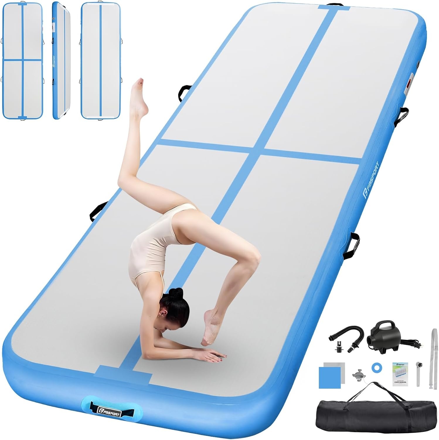 Airtrack Mat 20cm Dik - 5m - Gymnastiek & Yoga - 29% Korting