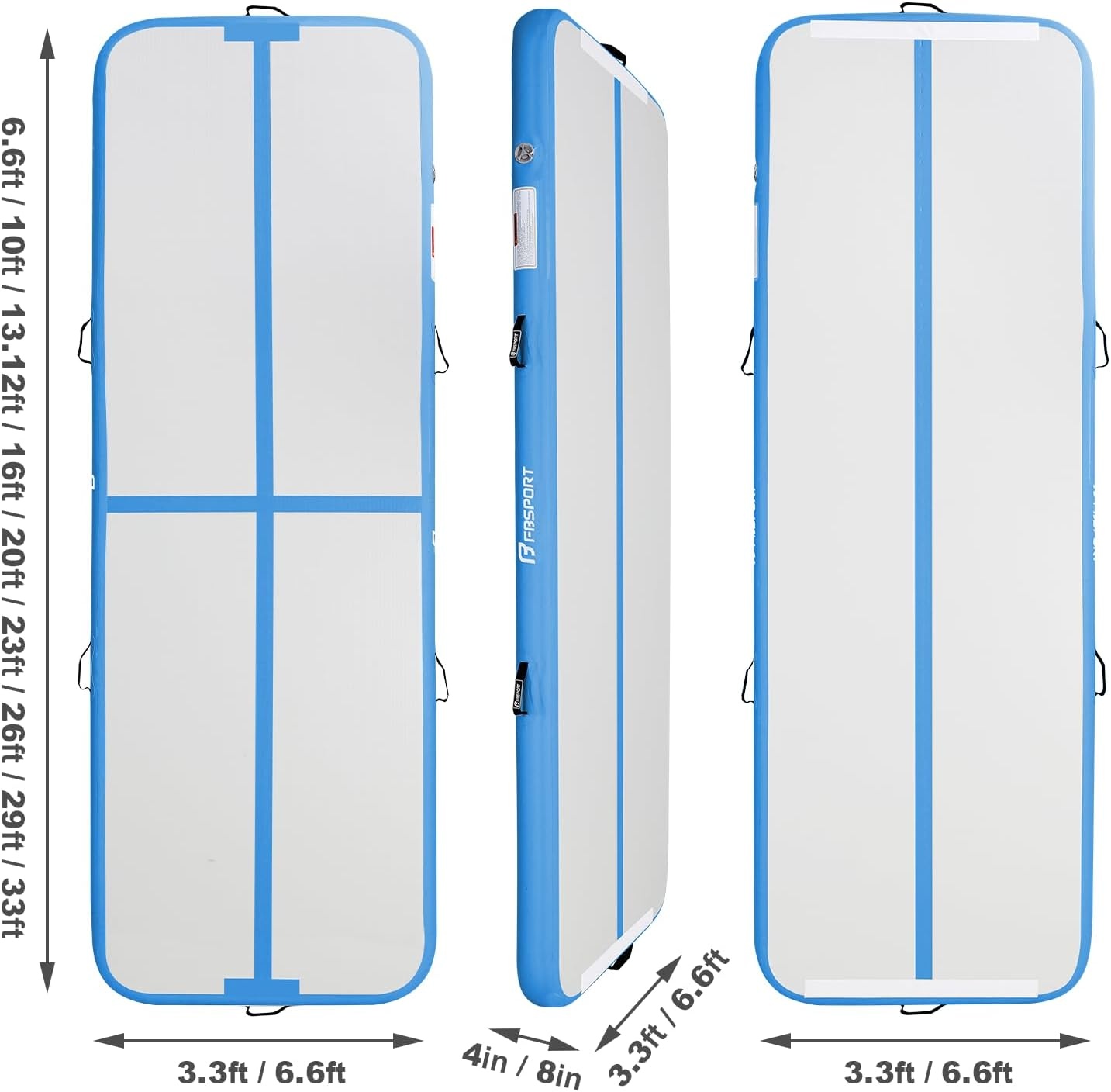 Airtrack Mat 20cm Dik - 5m - Gymnastiek & Yoga - 29% Korting