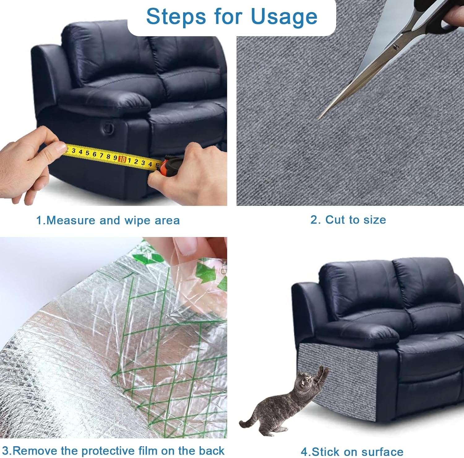 Lichtgrijs Kattentapijt 98"x15.8" - 10% Korting