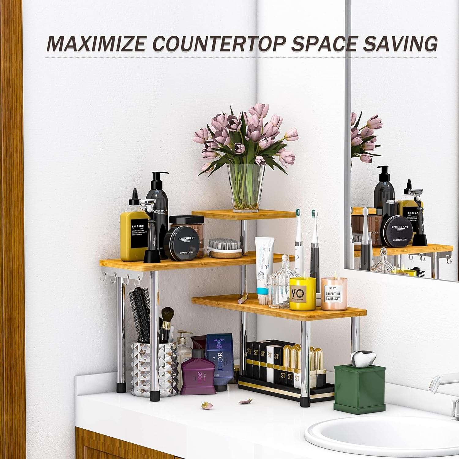 Hoek Kruidenrek Hout & Metaal - 25% Korting!