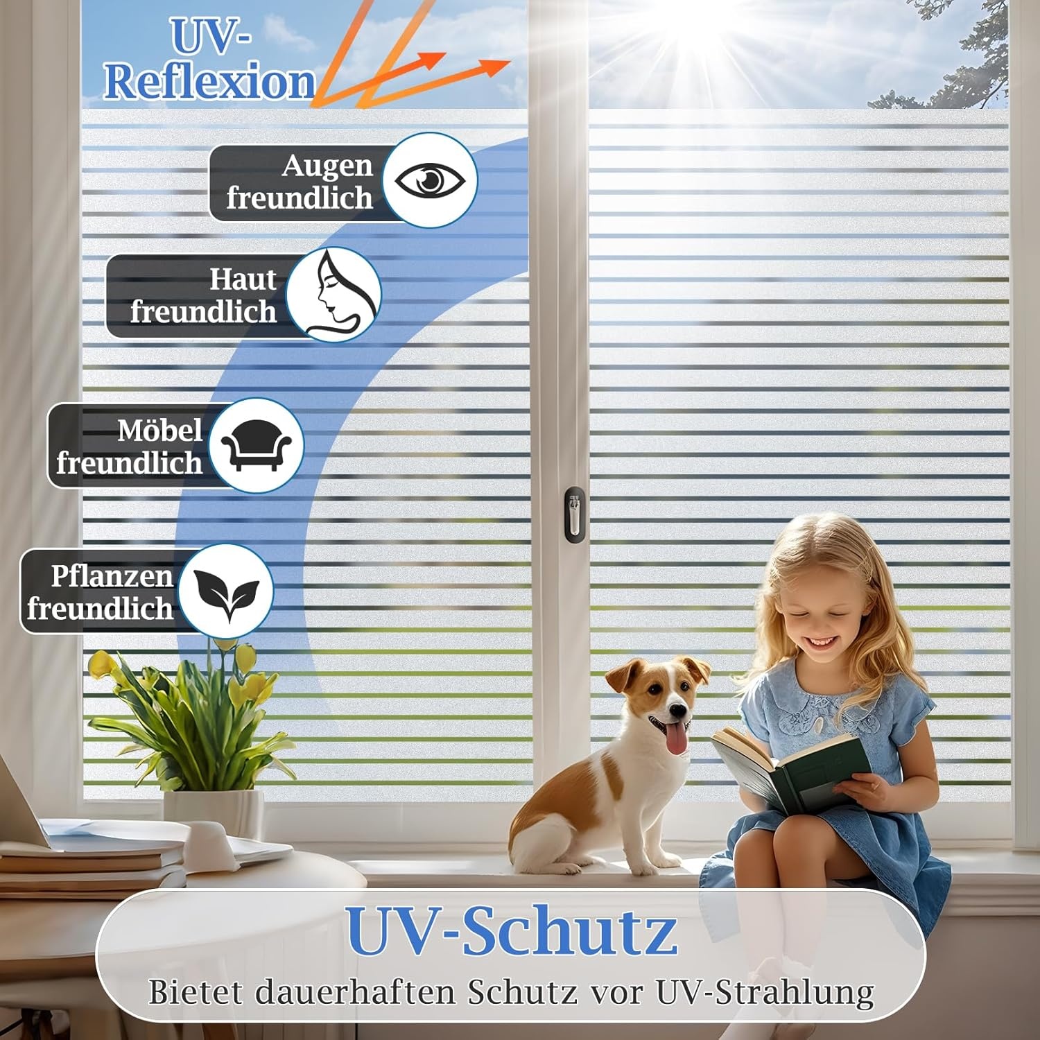 Lifetree Raamfolie Privacy Decoratief Streep 89x200cm - 26% Korting