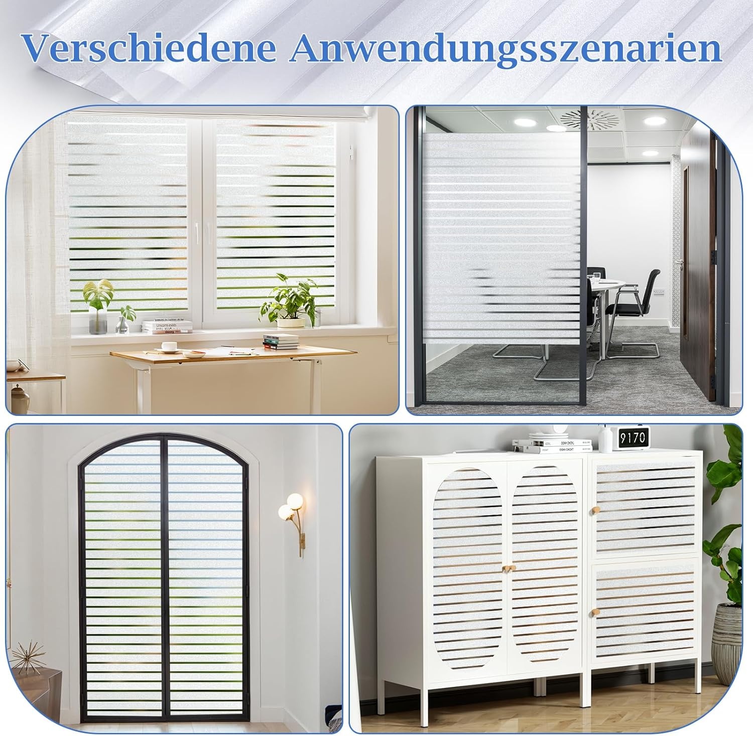 Lifetree Raamfolie Privacy Decoratief Streep 89x200cm - 26% Korting