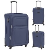 vidaXL Trolleyset Marineblauw (3-delig) - 34% Korting