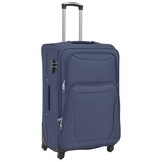 vidaXL Trolleyset Marineblauw (3-delig) - 34% Korting