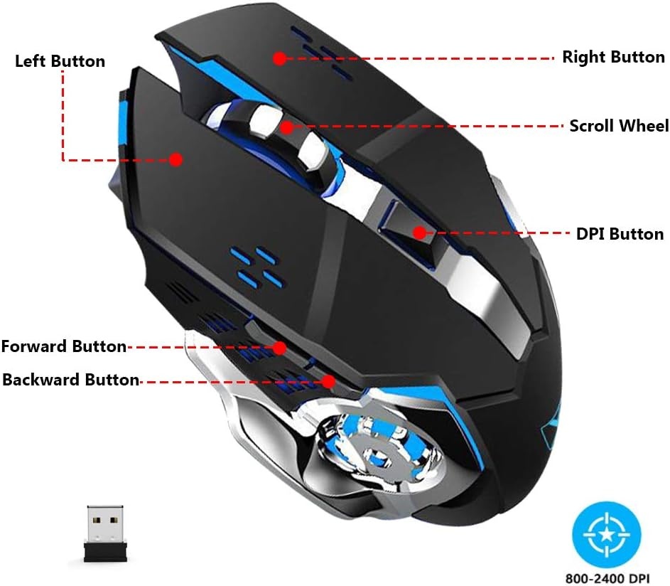 Draadloos Mechanisch Toetsenbord & Muis Set 26% Korting