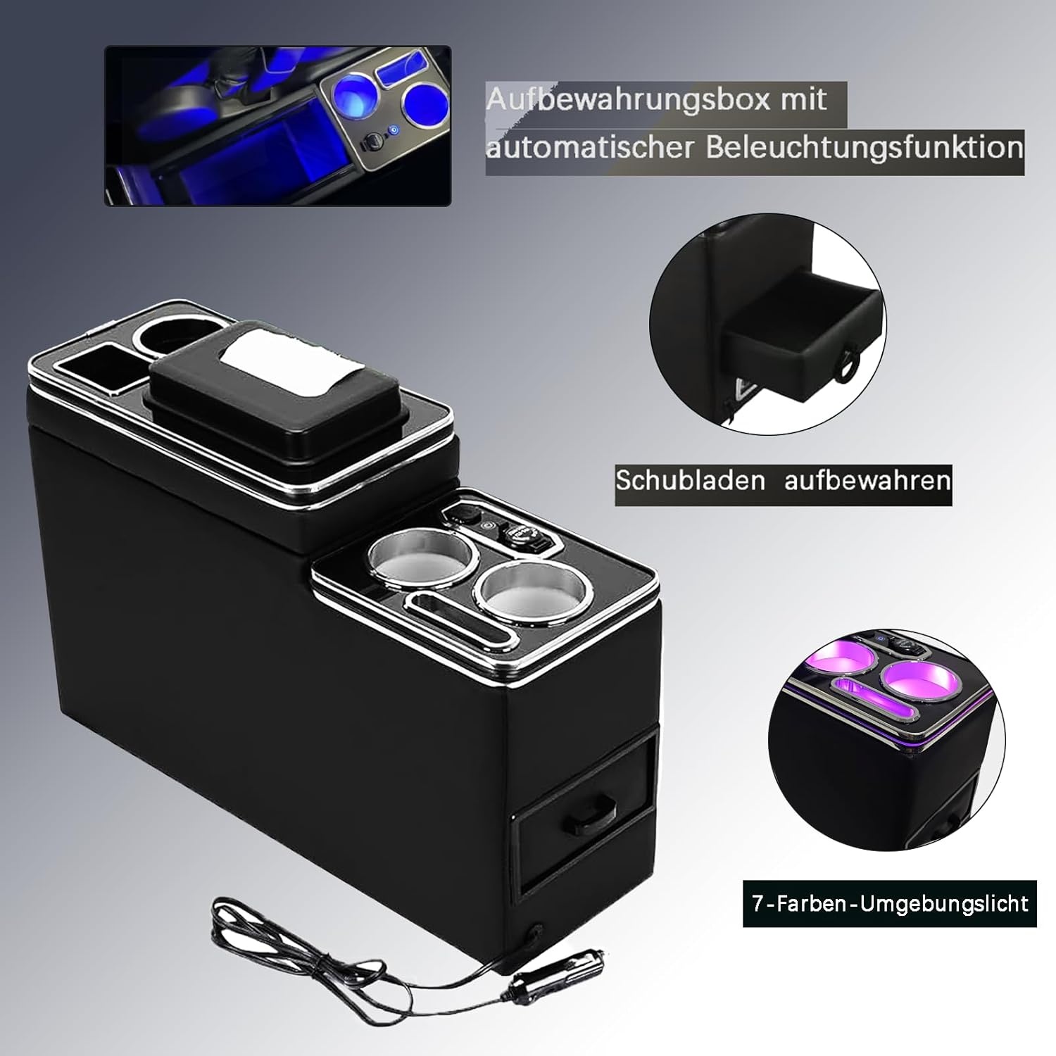 VW Transporter Middenconsole met LED & USB - 29% Korting!