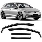 Windschermen VW Golf MK7/MK8 (2014-2024) - Zwart (4 stuks)