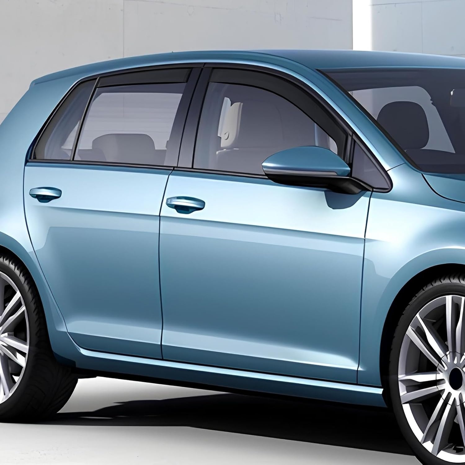 Windschermen VW Golf MK7/MK8 (2014-2024) - Zwart (4 stuks)