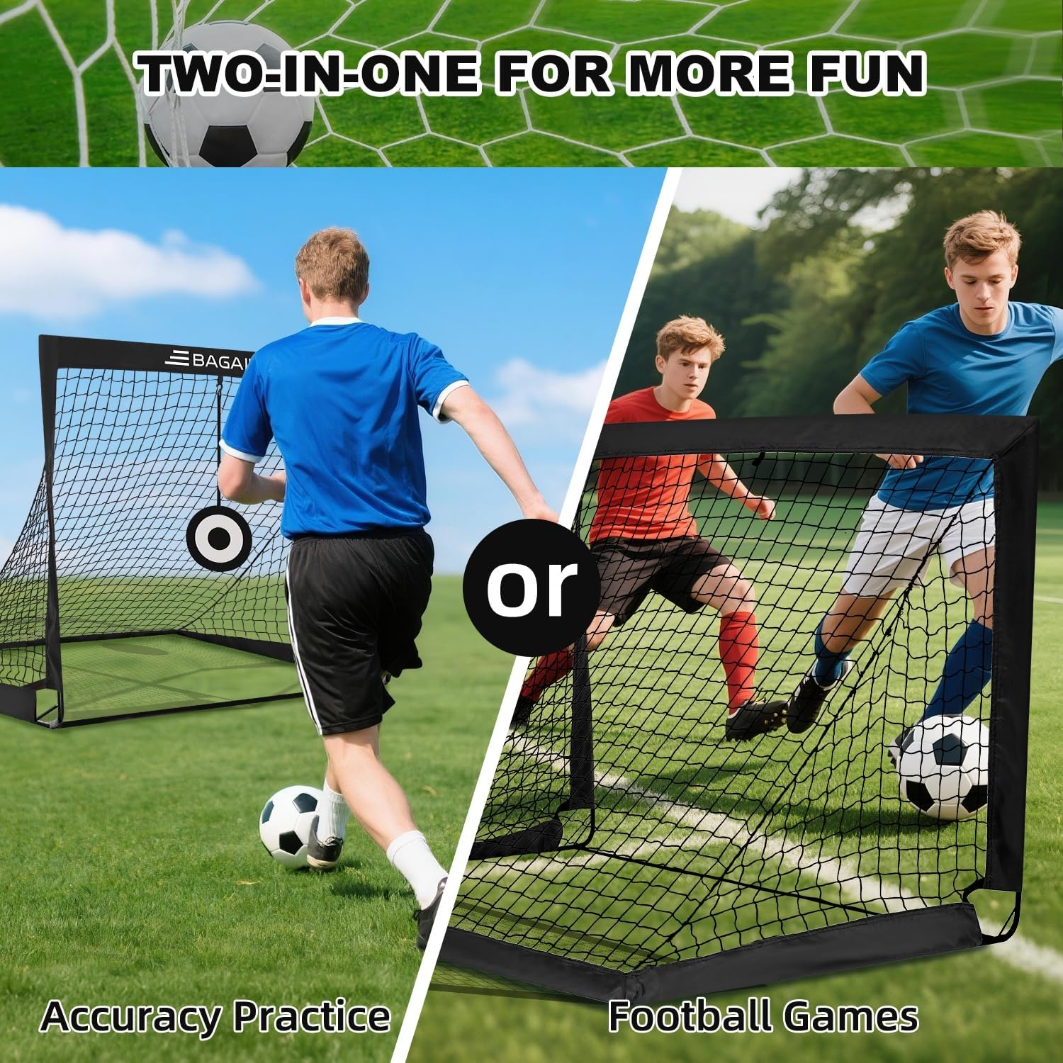 Bagail Voetbaldoel - 25% Korting - Draagbaar & Eenvoudig