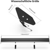 Universele Auto Wing Spoiler - Aluminium GT Achtervleugel met 28% Korting