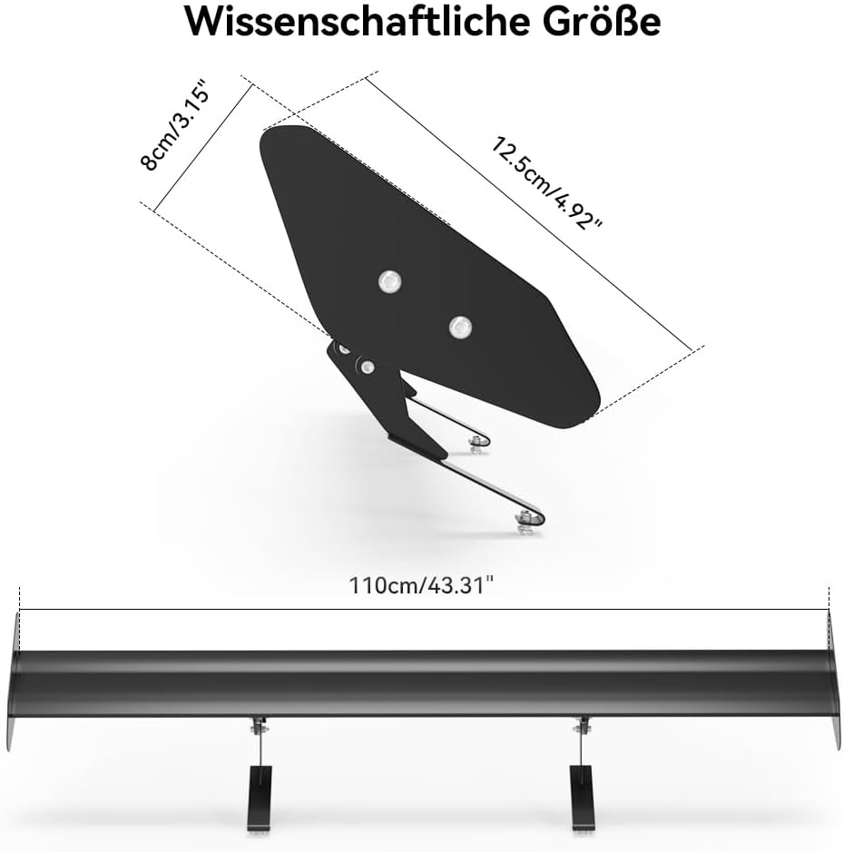 Universele Auto Wing Spoiler - Aluminium GT Achtervleugel met 28% Korting