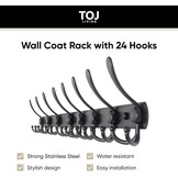 TOJ Wandkapstok 75cm Mat Zwart (13% Korting)