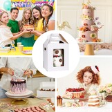 2x Hoge Taartdoos met Venster - Ideaal voor Gebak & Geschenken