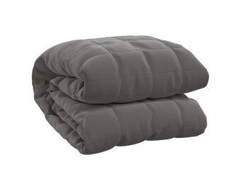 vidaXL Verzwaringsdeken 122x183 cm 9kg Grijs - 52% Korting!