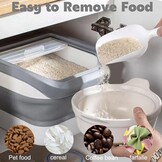 Opvouwbare Hondenvoer Container 5kg (Grijs) - 23% Korting!